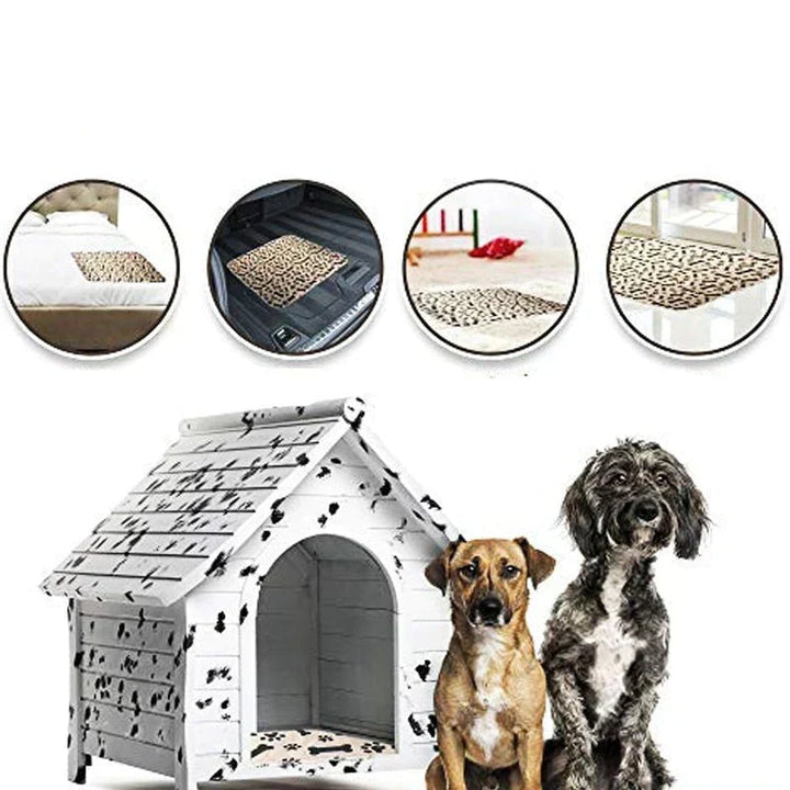 Reusable Plasma for Dogs - EcoPad-Coffee-Bone-Paw-15.7 5 x 23.62 inches-Nora Luxe