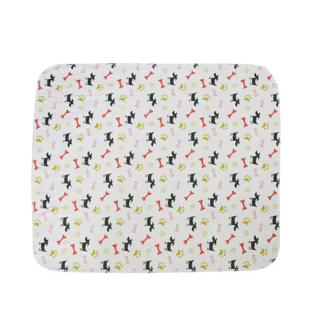 Reusable Plasma for Dogs - EcoPad-White-Dog-Bone-Paw-15.7 5 x 23.62 inches-Nora Luxe