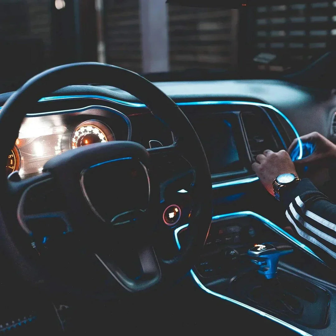 RGB Interior Lighting for Car - GlowLine-Light blue-The Livary