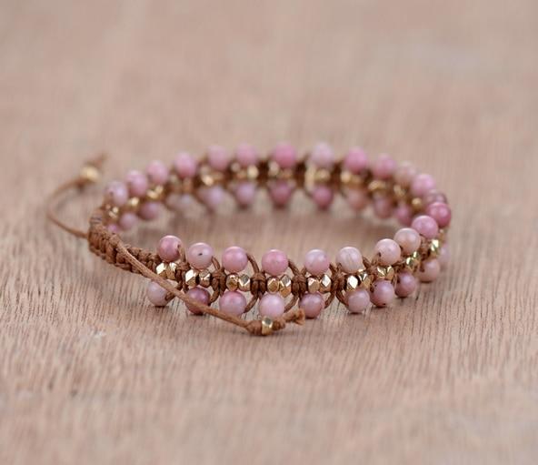 Rhodonite "Heart Energy" Bracelet - Amara-Nora Luxe