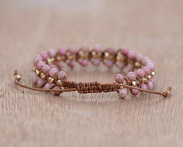 Rhodonite "Heart Energy" Bracelet - Amara-Nora Luxe