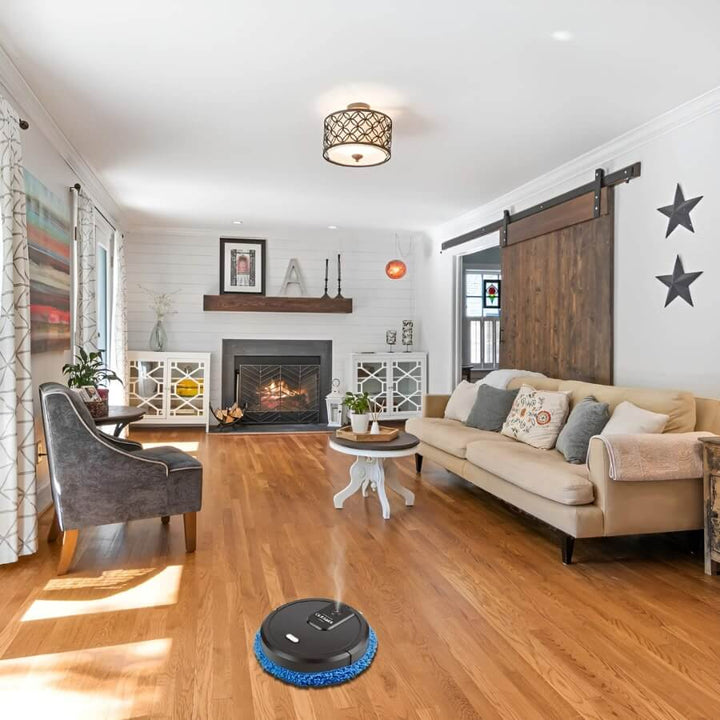 Robot Mop for Home Use - CleanBot-Black-Nora Luxe