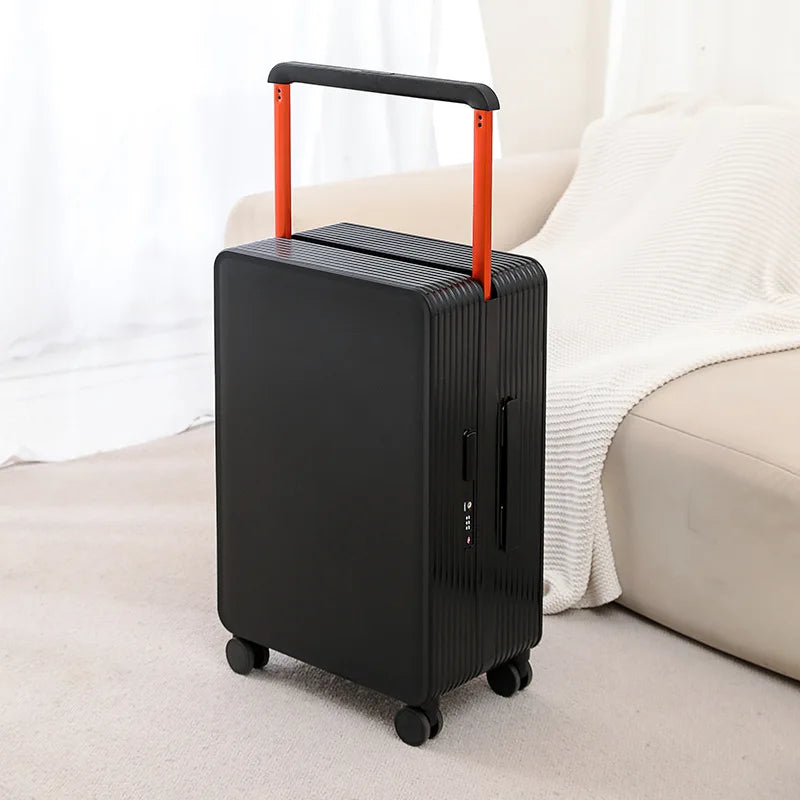 Robust PP hard shell suitcase – Dublin-Black-S (42 L)-Nora Luxe