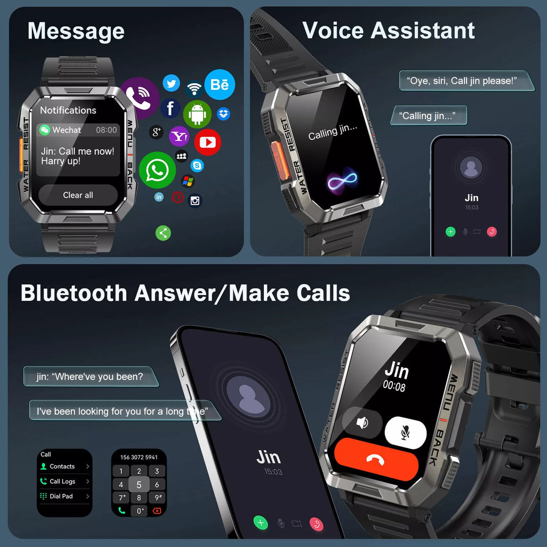 Robust Smartwatch for Adventurers - TrailMate-Nora Luxe