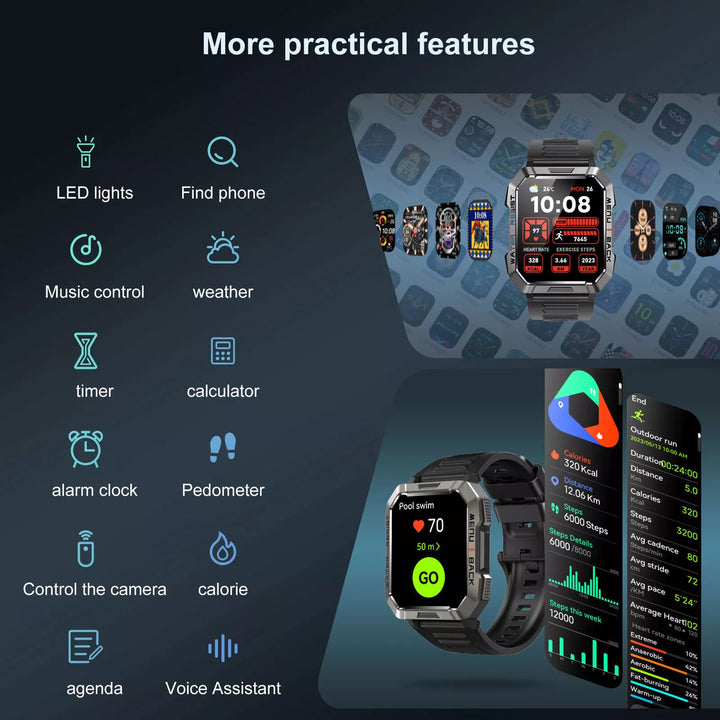 Robust Smartwatch for Adventurers - TrailMate-Nora Luxe