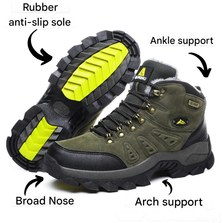 Robust Versatile Walking Shoes - Expedition Trek-Green-4.0-Nora Luxe