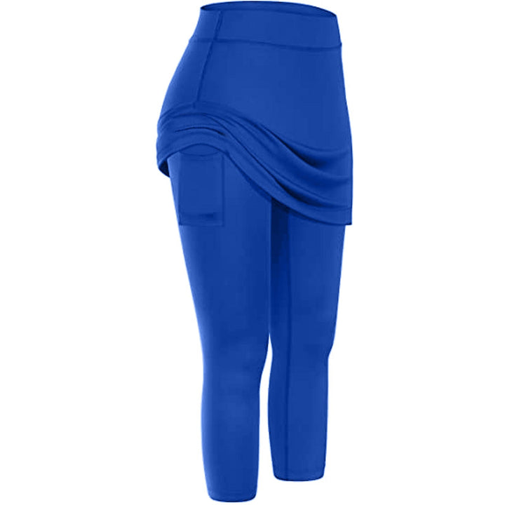 Rock leggings with practical side pockets – Mireille-Blue-S-Nora Luxe