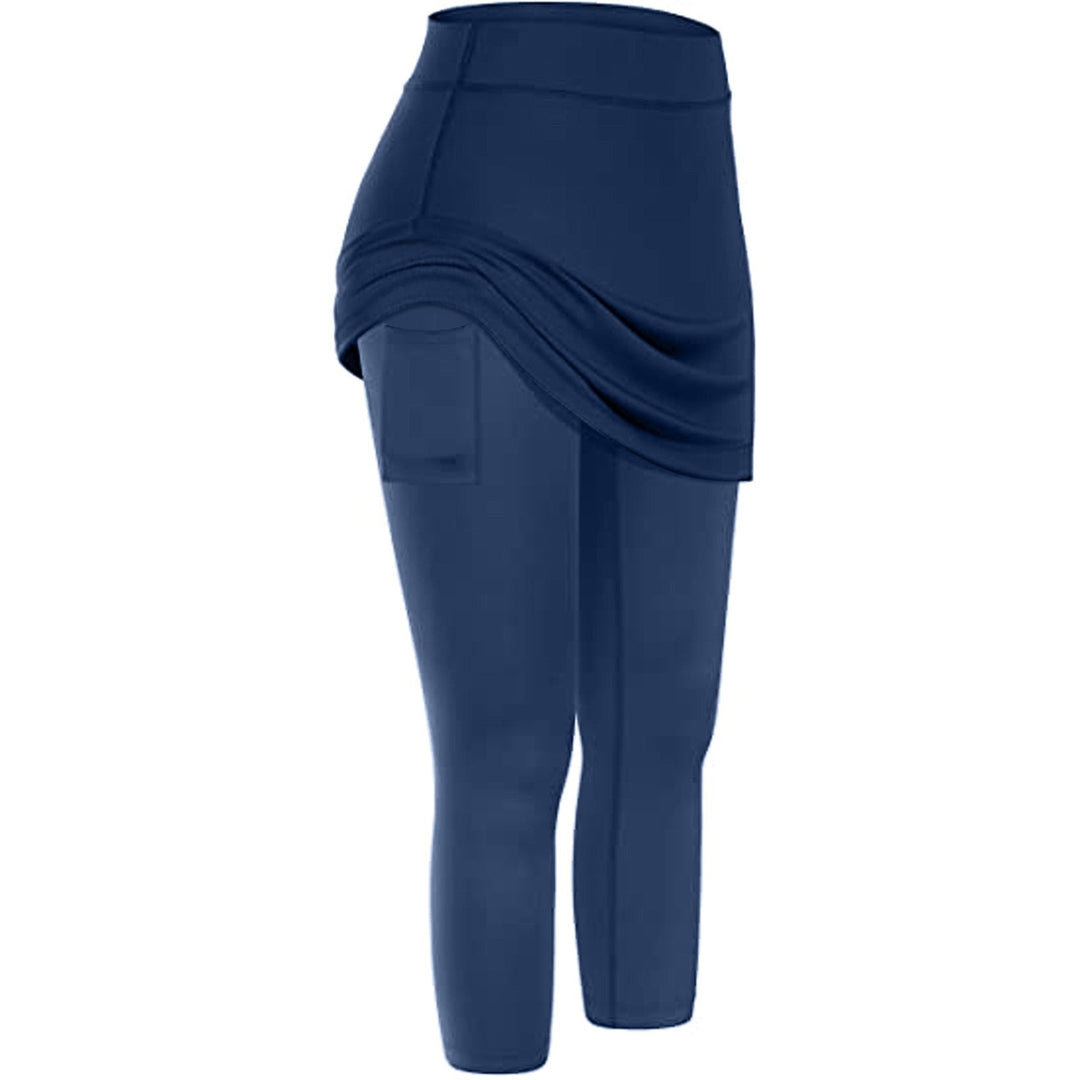 Rock leggings with practical side pockets – Mireille-Wine red-S-Nora Luxe