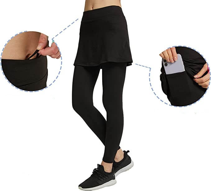 Rock leggings with practical side pockets – Mireille-Wine red-S-Nora Luxe