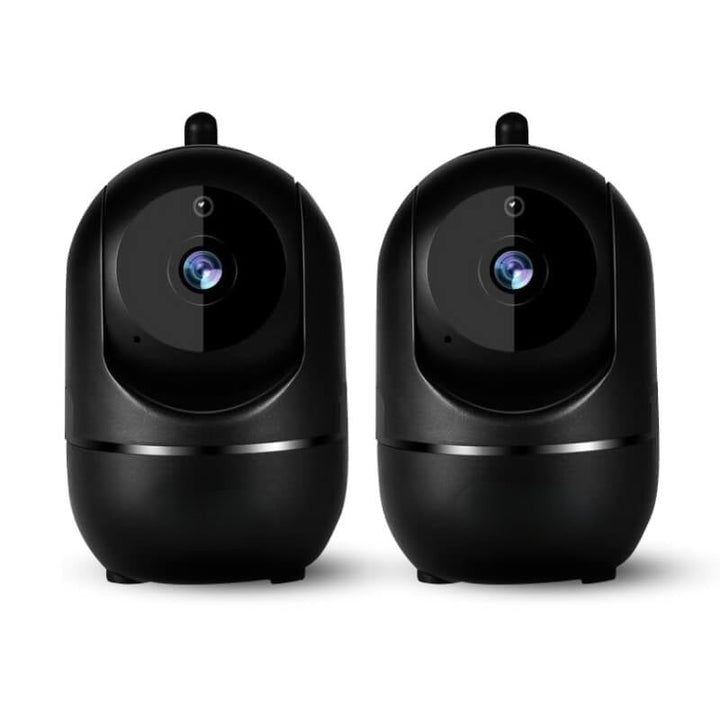 Rotating WiFi Indoor Camera – HomeView Mini-Black-2 Pack-Nora Luxe