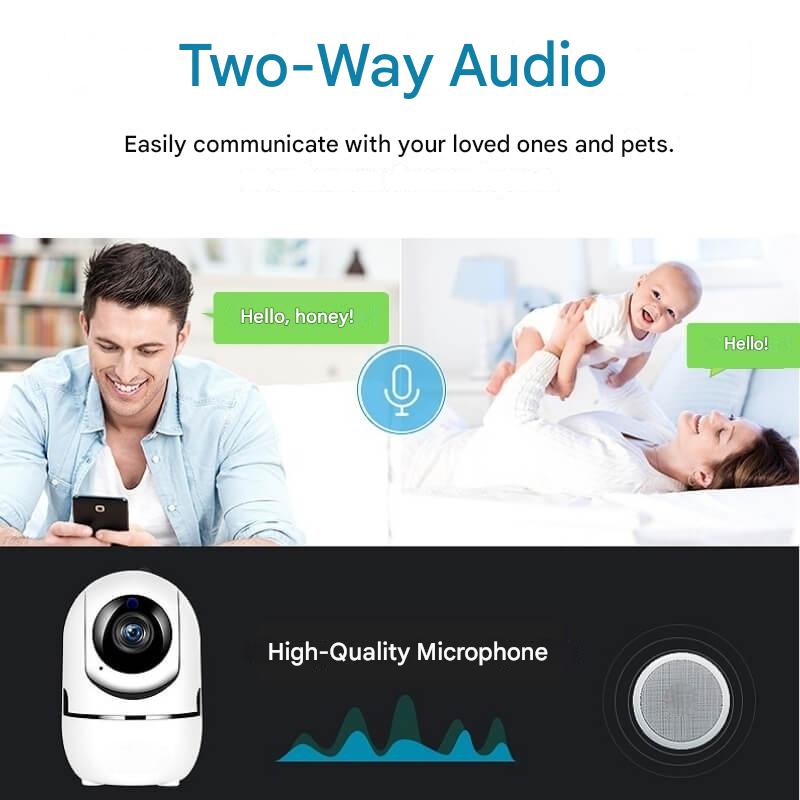 Rotating WiFi Indoor Camera – HomeView Mini-White-1-Nora Luxe