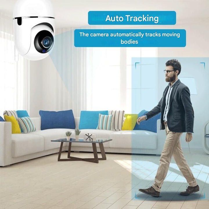 Rotating WiFi Indoor Camera – HomeView Mini-White-1-Nora Luxe