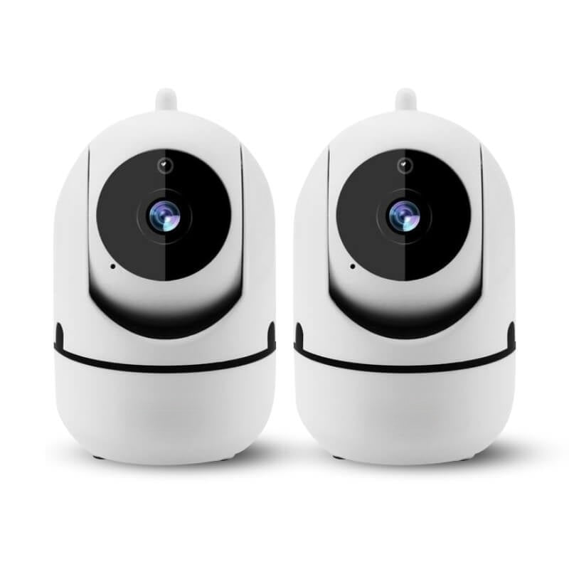 Rotating WiFi Indoor Camera – HomeView Mini-White-2 Pack-Nora Luxe