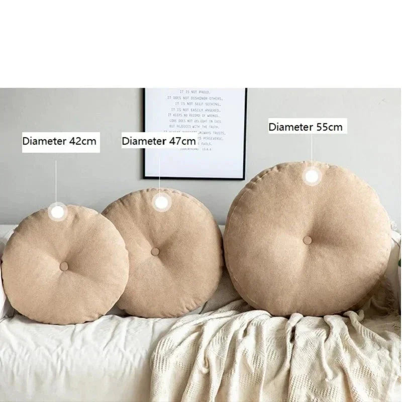 Round Meditation and Yoga Cushion - ZenCushion-Blue-16.54 in-Nora Luxe