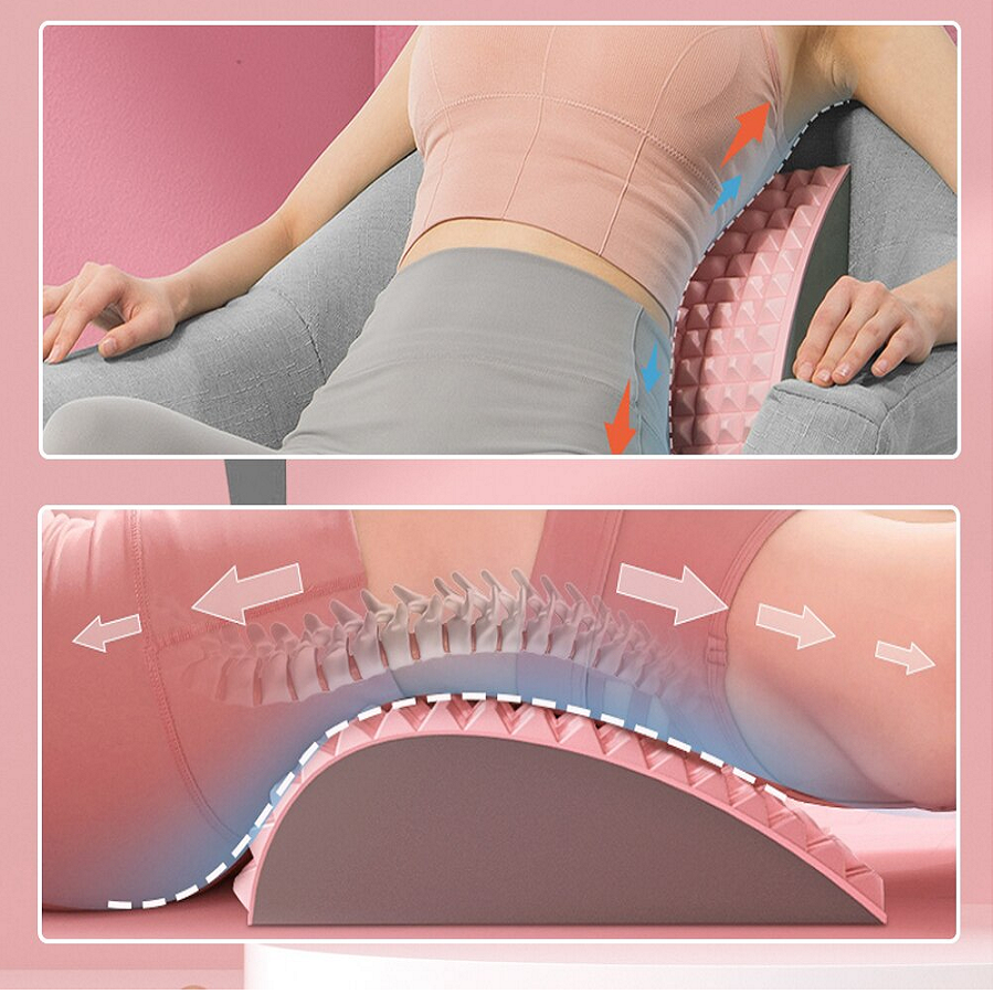 Rug stretcher for Relaxation and Better Posture - BackEase-Pink-Nora Luxe