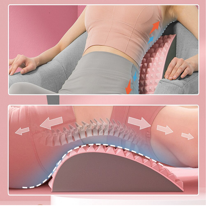 Rug stretcher for Relaxation and Better Posture - BackEase-Pink-Nora Luxe