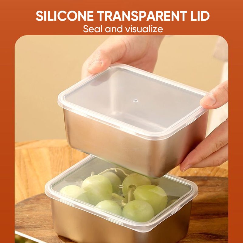 Hands placing a clear lid on a container of grapes, with another container sitting below 9