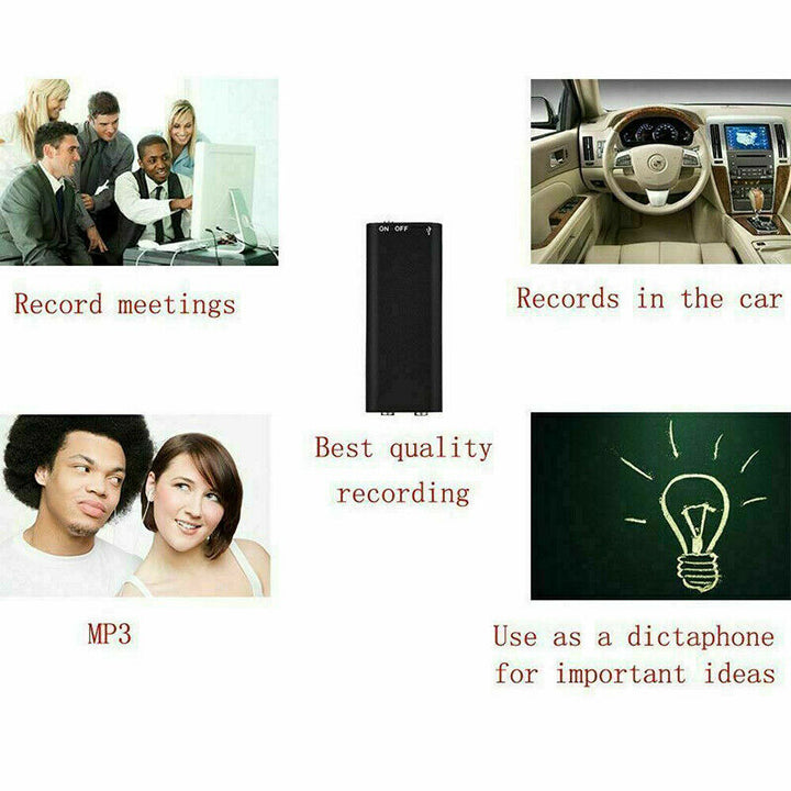 Mini voice recorder with 8GB storage & U-Disk function – Vokaro