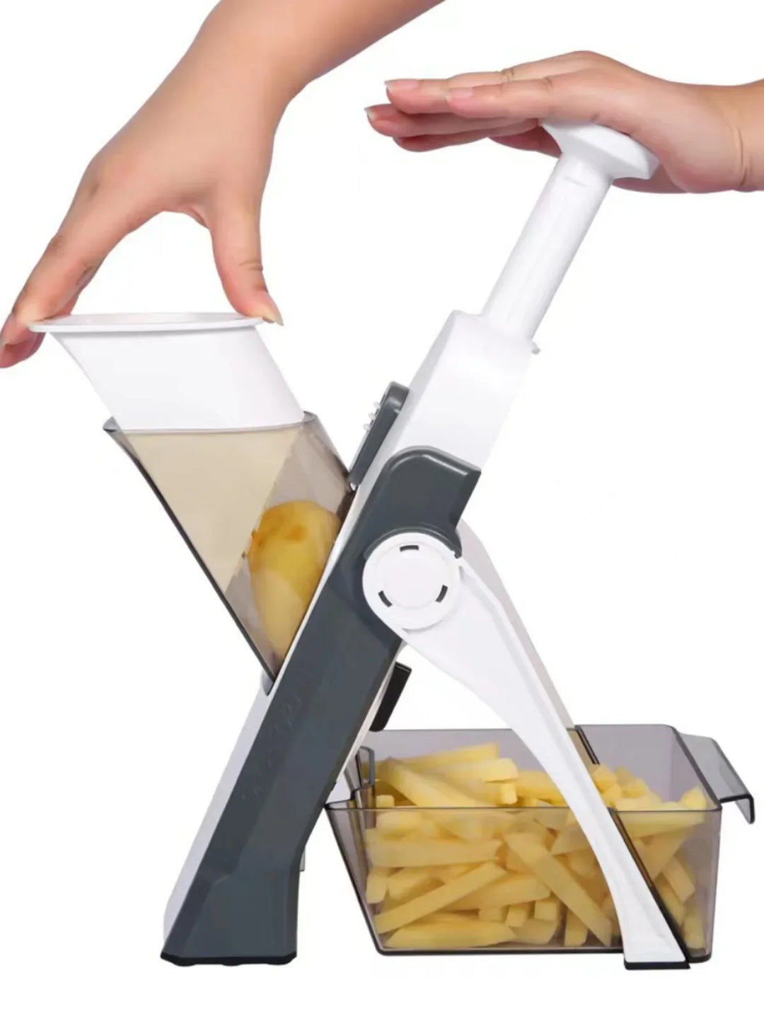Safe 5-in-1 Vegetable Chopper (1+1 free) - VeggieChop Pro-Light Gray-Nora Luxe