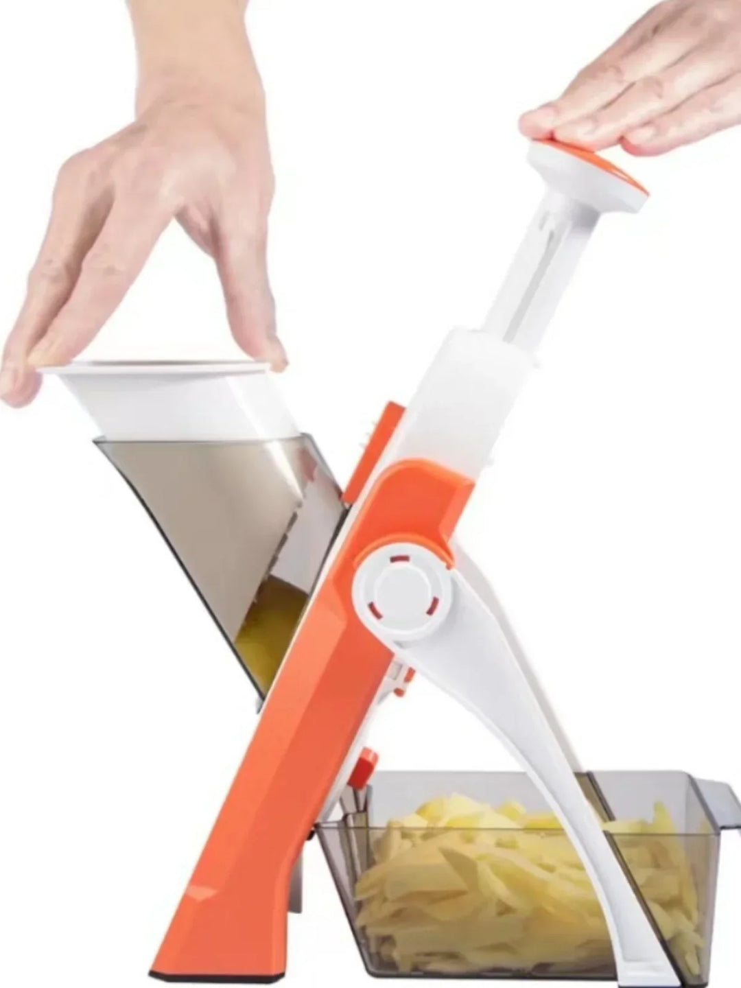 Safe 5-in-1 Vegetable Chopper (1+1 free) - VeggieChop Pro-Orange-Nora Luxe