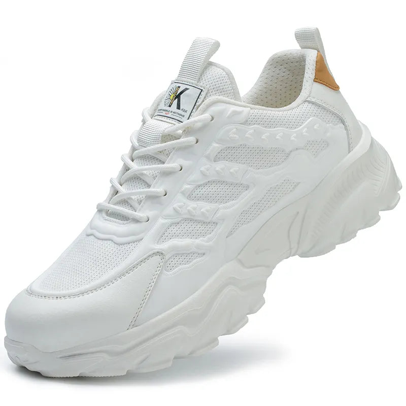 Safety Shoes for Men - TitanGuard-White-5.0-Nora Luxe
