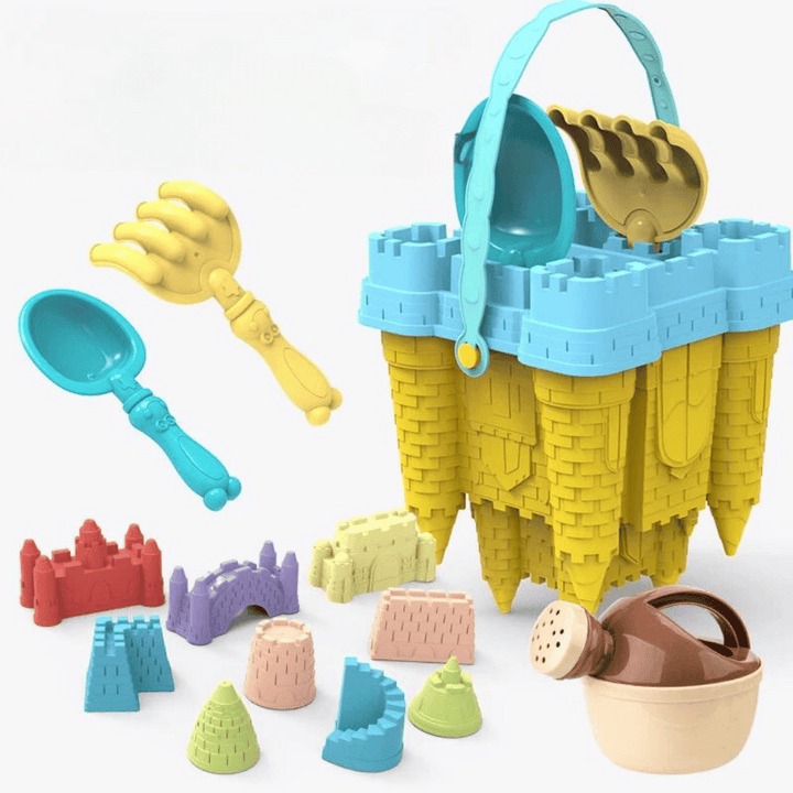 Sandcastle Playset for Kids - BeachMaster-Green Bucket-Nora Luxe
