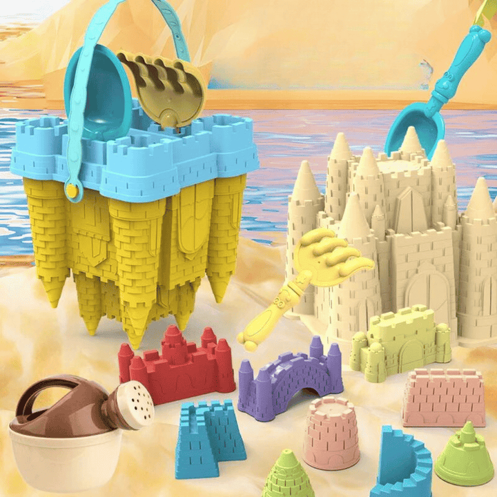 Sandcastle Playset for Kids - BeachMaster-Green Bucket-Nora Luxe