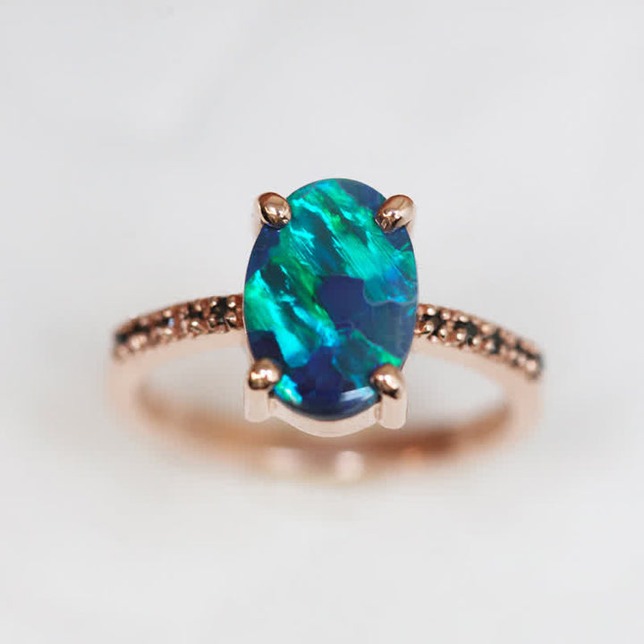 Sapphire and Opal 3-piece Ring Set - Isabella-2.01 in-Nora Luxe