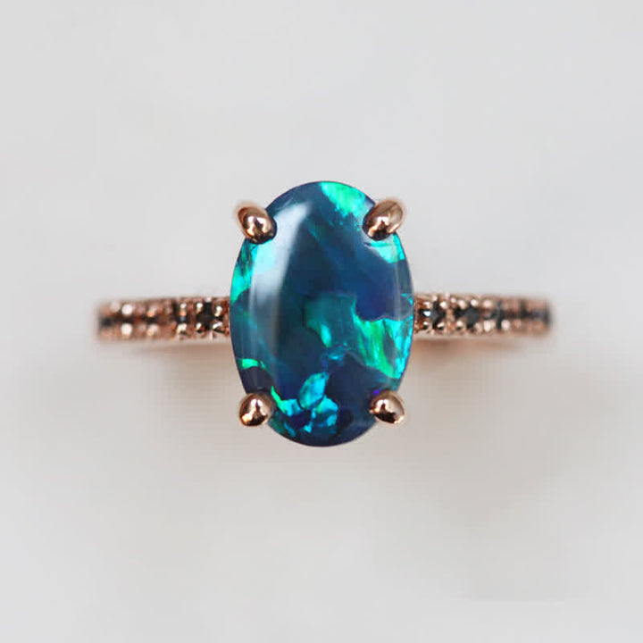 Sapphire and Opal 3-piece Ring Set - Isabella-2.01 in-Nora Luxe