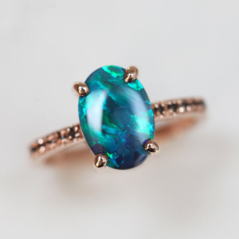 Sapphire and Opal 3-piece Ring Set - Isabella-2.01 in-Nora Luxe