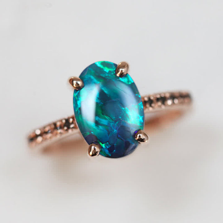 Sapphire and Opal 3-piece Ring Set - Isabella-2.01 in-Nora Luxe