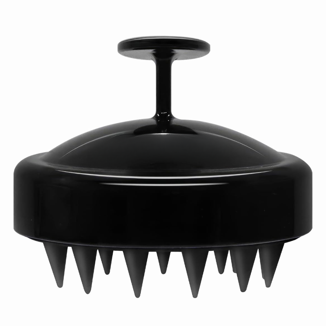 Scalp Massager & Hair Growth Brush-Black-Nora Luxe