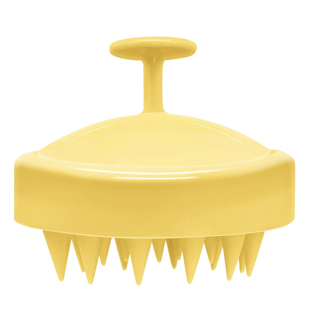Scalp Massager & Hair Growth Brush-Yellow-Nora Luxe
