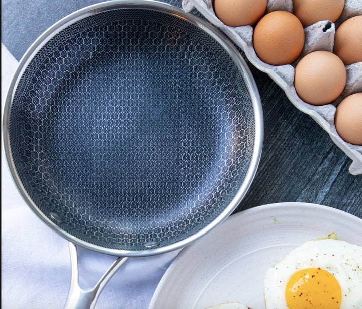Scratch-resistant Stainless Steel Frying Pan with Non-stick Coating - ProCook Elite-Nora Luxe
