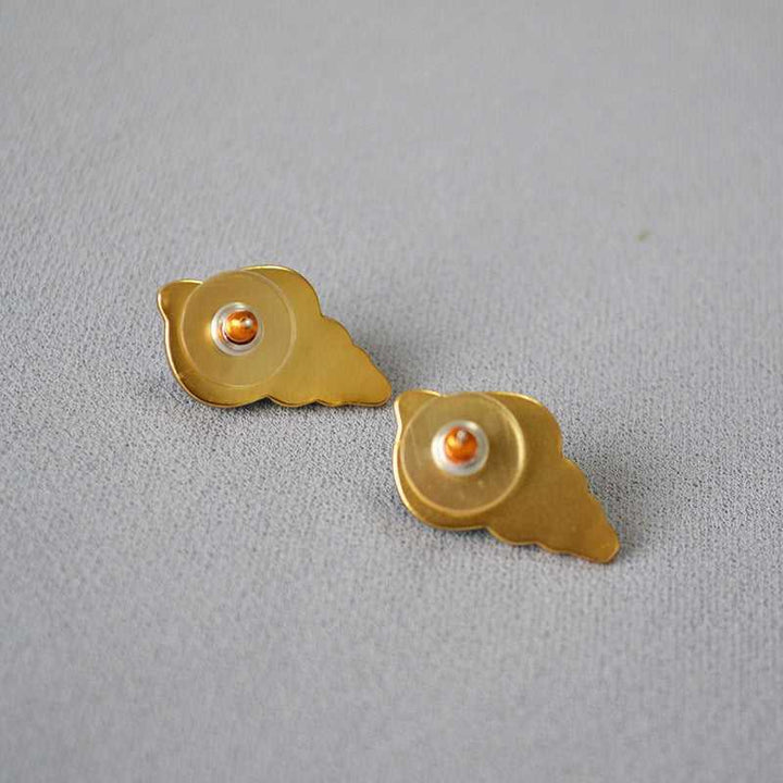 Sea Blue Shell Earrings - Marina-Nora Luxe