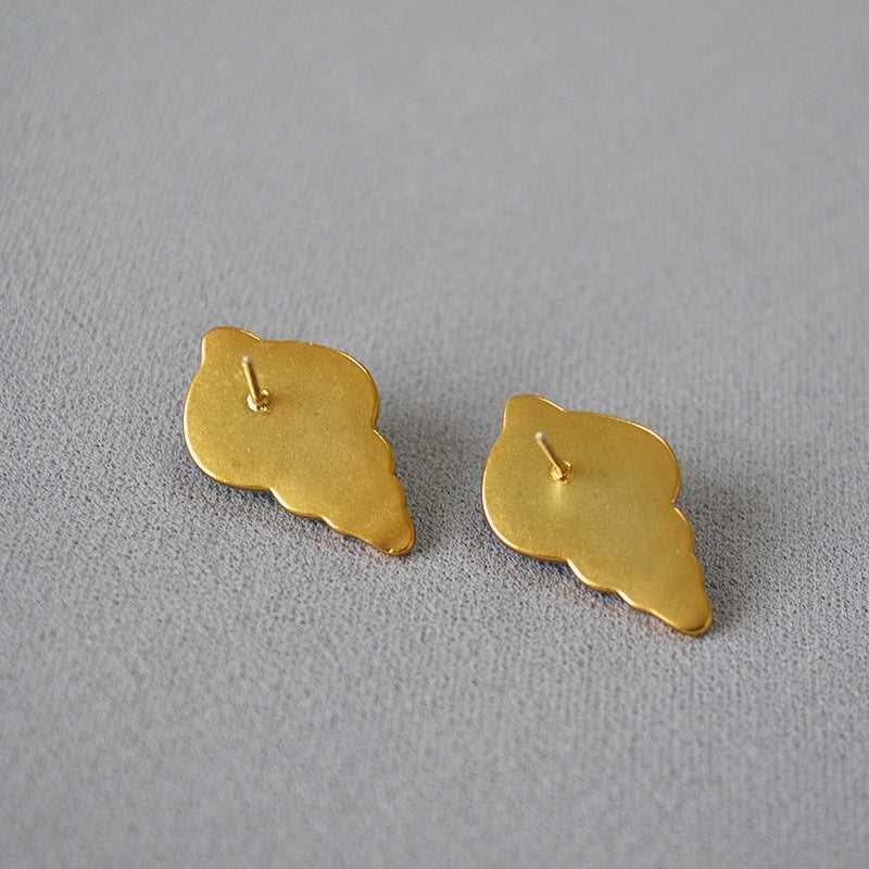 Sea Blue Shell Earrings - Marina-Nora Luxe