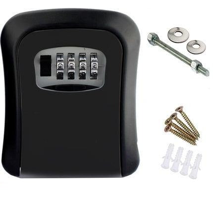 Secure Central Key Box - KeyVault-Black-Nora Luxe