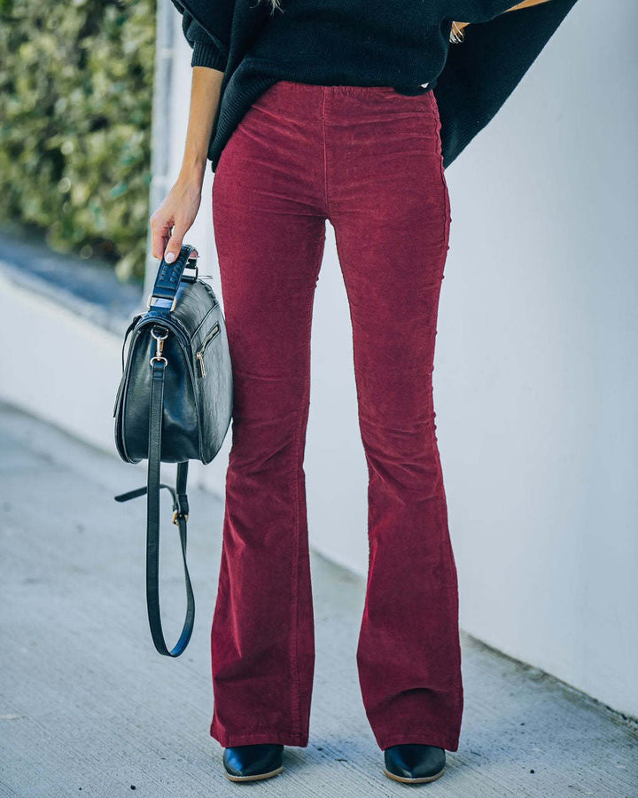 Flared Trousers with Stretch – Noelle