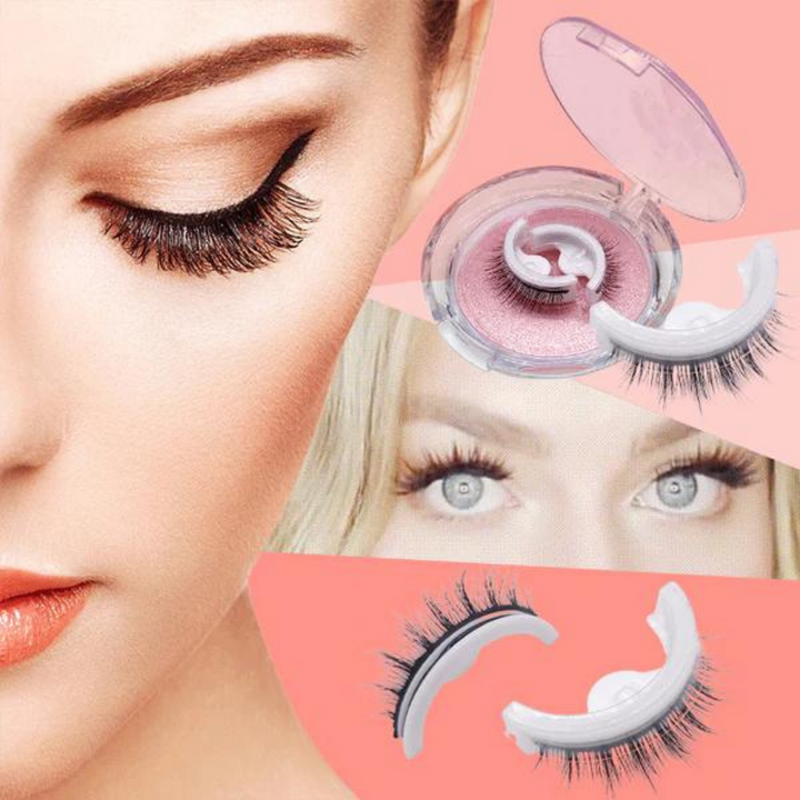 Self-Adhesive Eyelashes - LuxeLash-1 pair-Natural-Nora Luxe