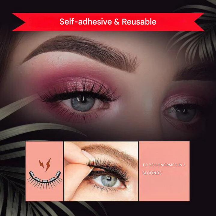 Self-Adhesive Eyelashes - LuxeLash-1 pair-Natural-Nora Luxe