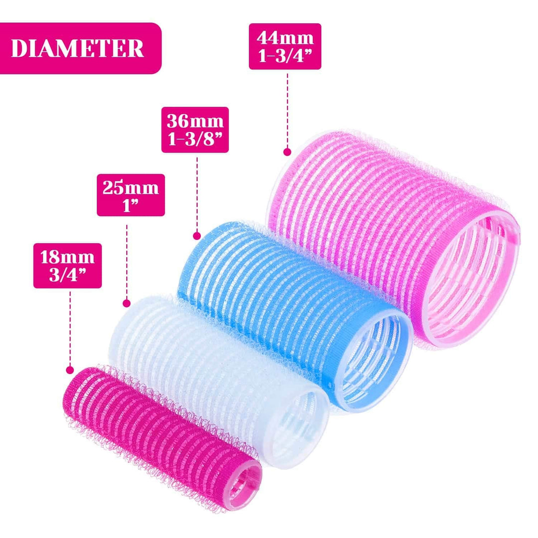Self-adhesive Hair Rollers Set – Multicolored Curling Pins-Multicolored A-Nora Luxe