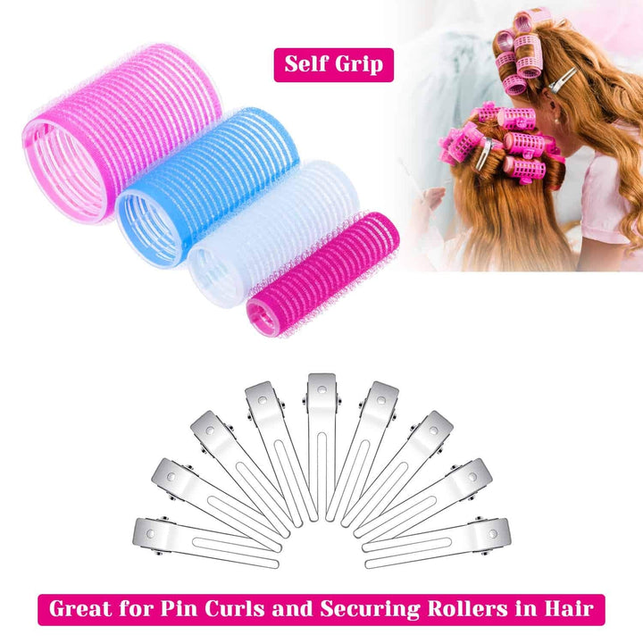 Self-adhesive Hair Rollers Set – Multicolored Curling Pins-Multicolored A-Nora Luxe
