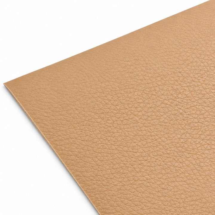 Self-Adhesive Leather Repair Patch sandy tan patch sheet showing the pebbled grain texture.