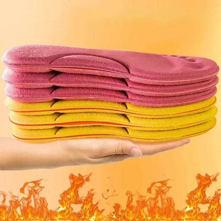 Self-Heating Thermal Insoles - HeatStep-A - Yellow-US 3.0-4.0-Nora Luxe
