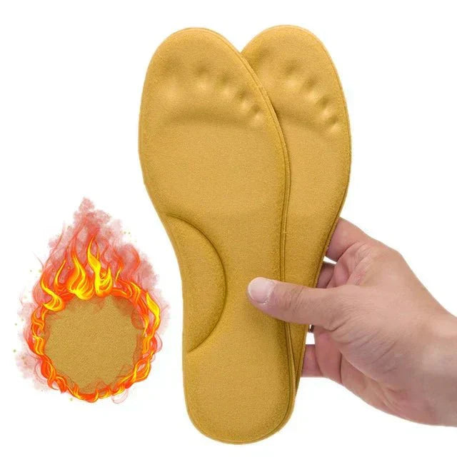 Self-Heating Thermal Insoles - HeatStep-A - Yellow-US 3.0-4.0-Nora Luxe