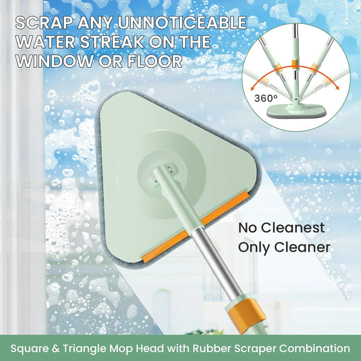 Self-Rotating Flat Mop with Bucket - Spin Mop-Set 1-Nora Luxe