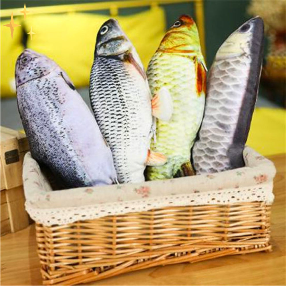 Set of 4 Moving Fish Toys for Cats - FitFish-Nora Luxe