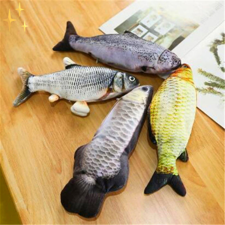 Set of 4 Moving Fish Toys for Cats - FitFish-Nora Luxe