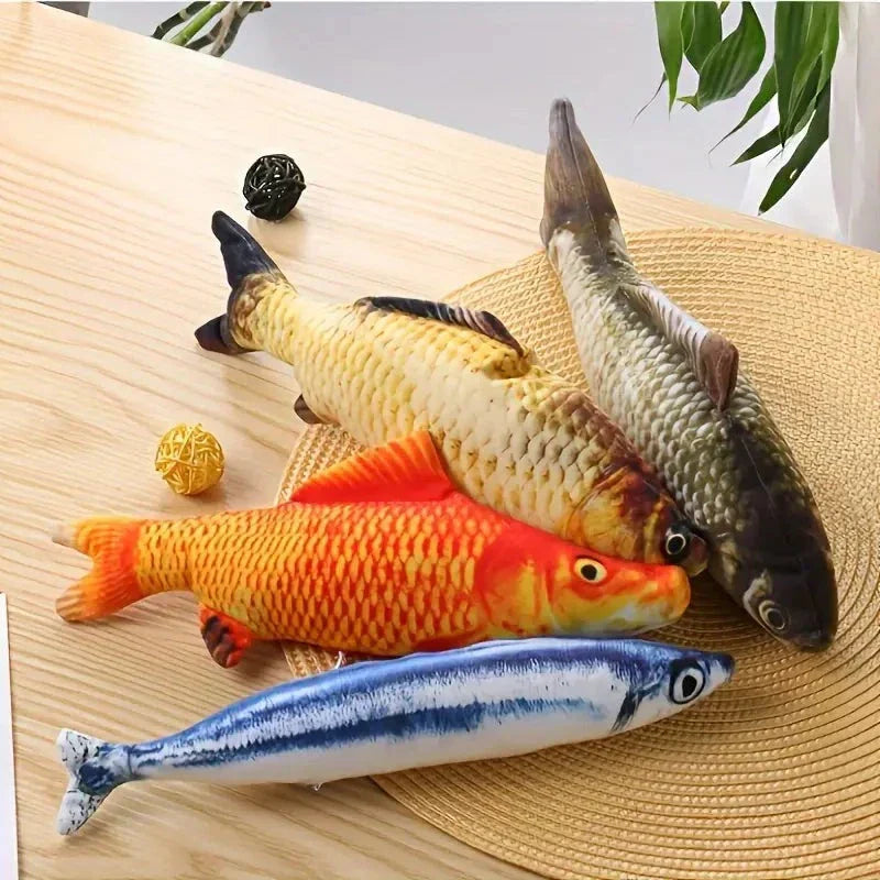 Set of 4 Moving Fish Toys for Cats - FitFish-Nora Luxe