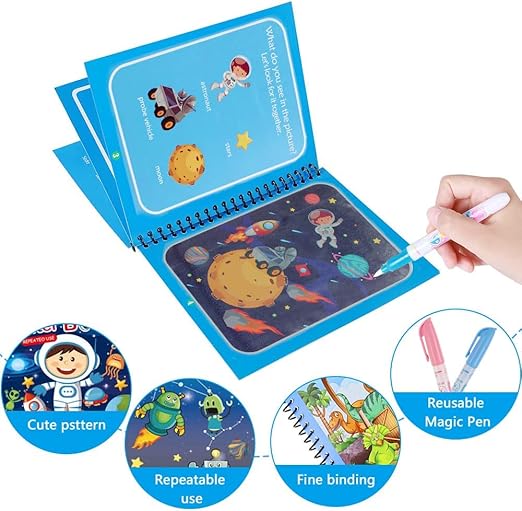 Set of 4 Reusable Watercolour Books – AquaColor Books-Nora Luxe
